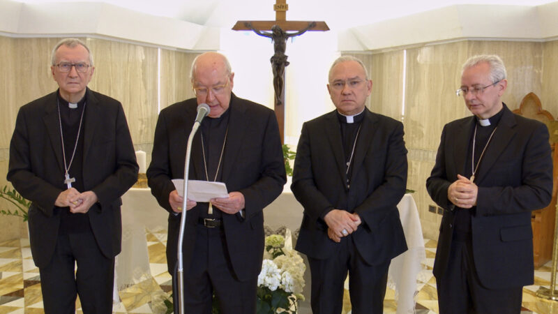 Read the announcement of the death of Pope Francis